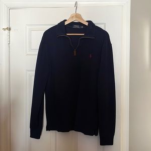 Polo Ralph Lauren, quarter zip, Mens small, Navy blue